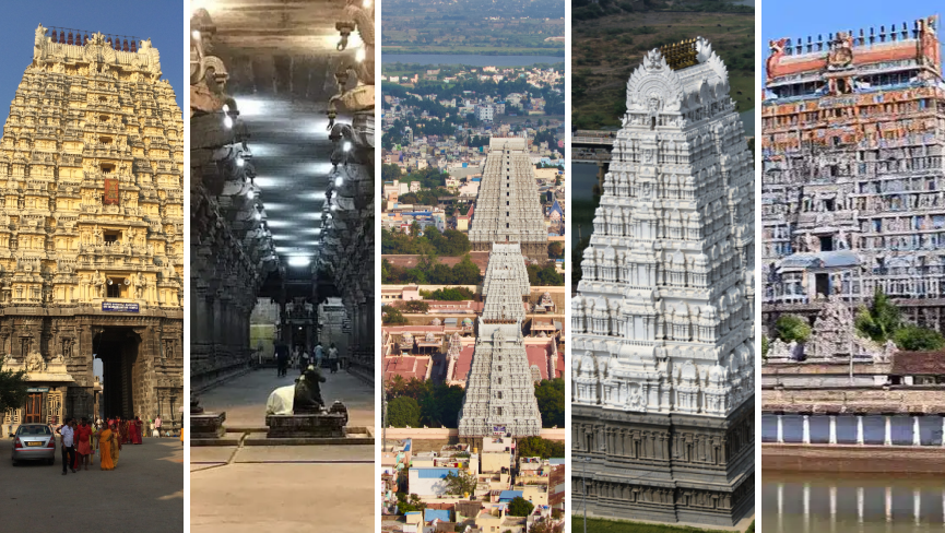 pancha bhoota temples tour plan south india