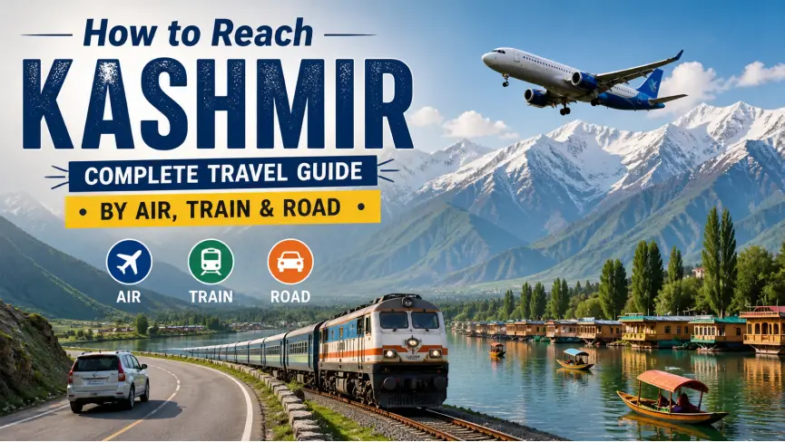 how to reach kashmir travel guide
